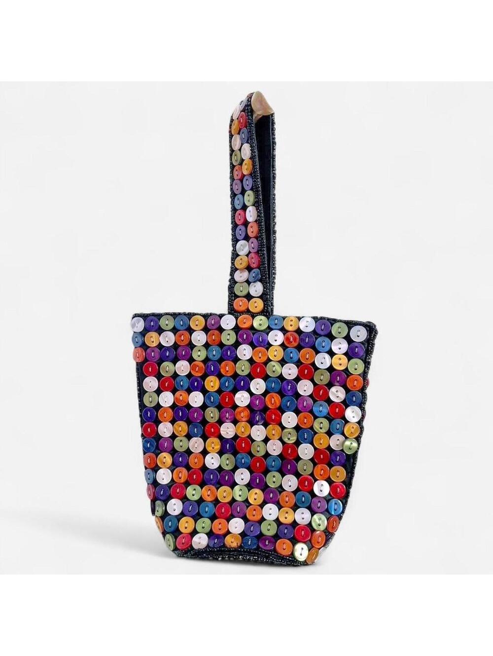 Vintage Button Handbag